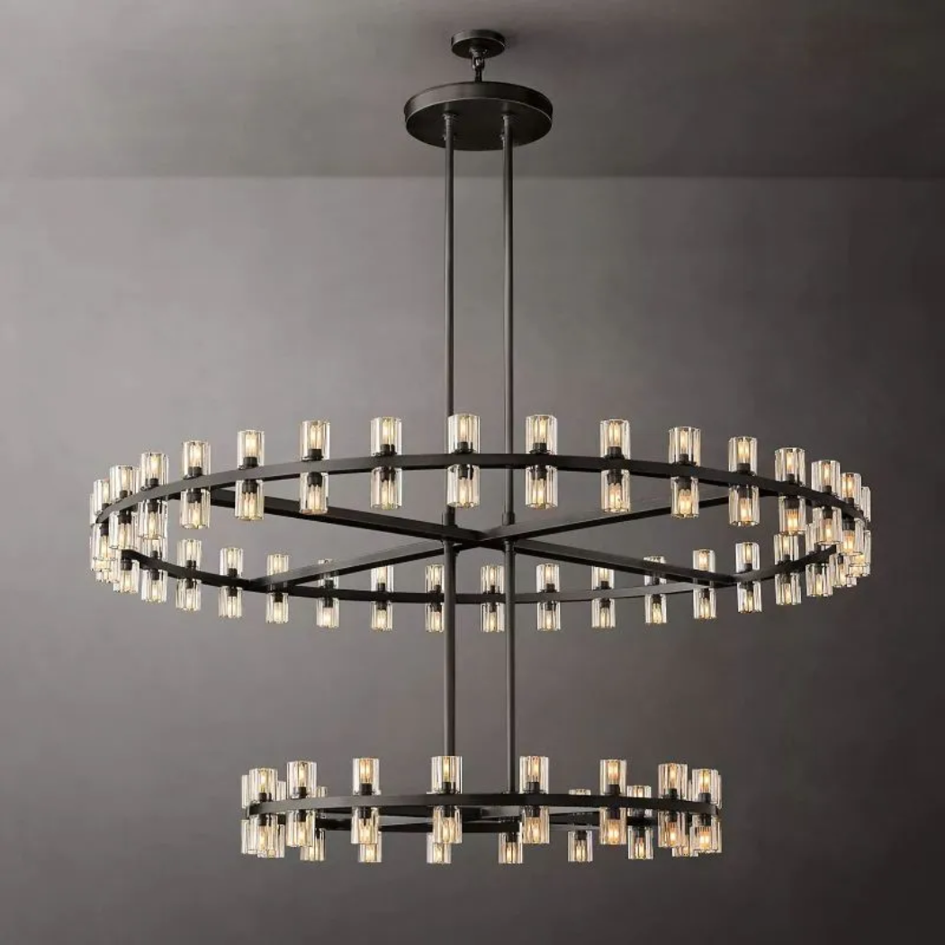 Aurelia 60″ Two-Tier Crystal Chandelier