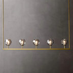 Lumera 48″ Smoke Crystal Linear Chandelier