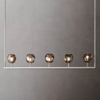 Lumera 48″ Smoke Crystal Linear Chandelier