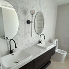 Lumera Clear & Smoke Crystal Wall Sconce