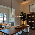 Lumera 60″ Clear Crystal Linear Chandelier