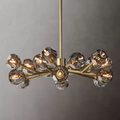 Lumera 36″ Clear & Smoke Crystal Round Chandelier