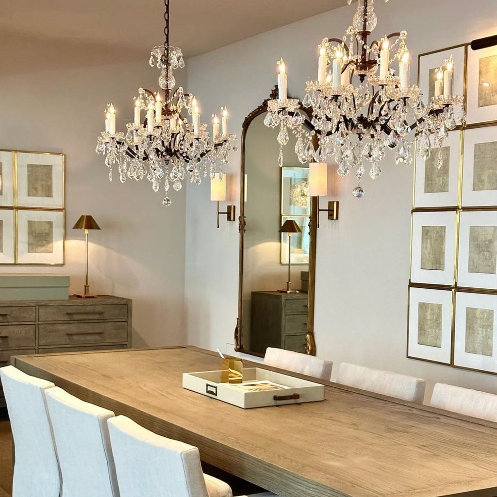 Rovienne 28″ Classic K9 Crystal Chandelier