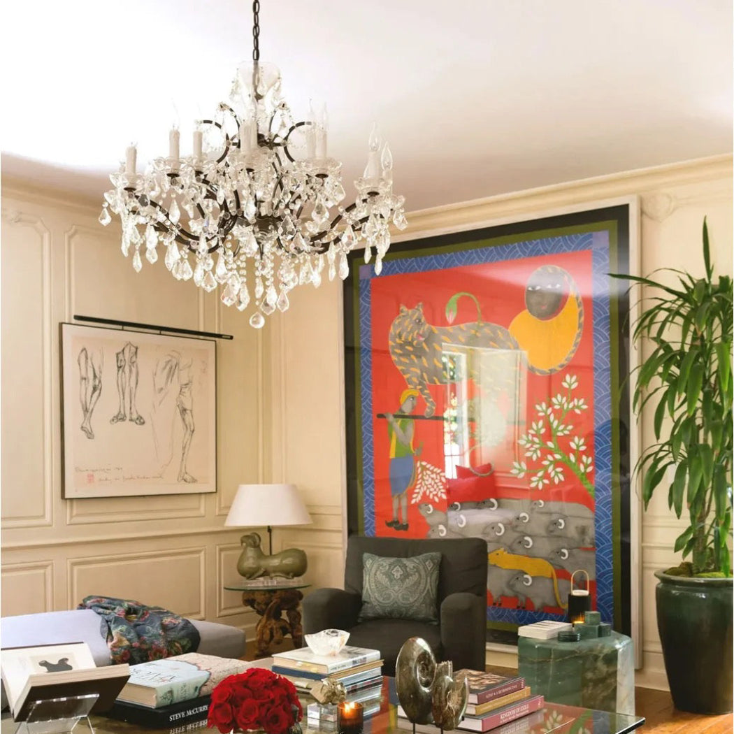 Rovienne 28″ Classic K9 Crystal Chandelier