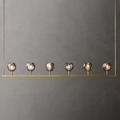 Lumera 60″ Smoke Crystal Linear Chandelier