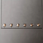 Lumera 60″ Smoke Crystal Linear Chandelier