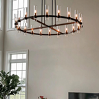 Rovella 60″ Round Glass Chandelier