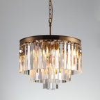 Odessa Multi-Tier K9 Crystal Round Chandelier