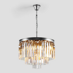 Odessa Multi-Tier K9 Crystal Round Chandelier