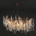 Avelina 59″ Clear Glass Leaf Branch Chandelier