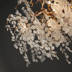 Avelina 59″ Clear Glass Leaf Branch Chandelier