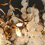 Avelina 59″ Clear Glass Leaf Branch Chandelier