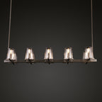 Cirella 49″/60″ Clear Glass Linear Chandelier