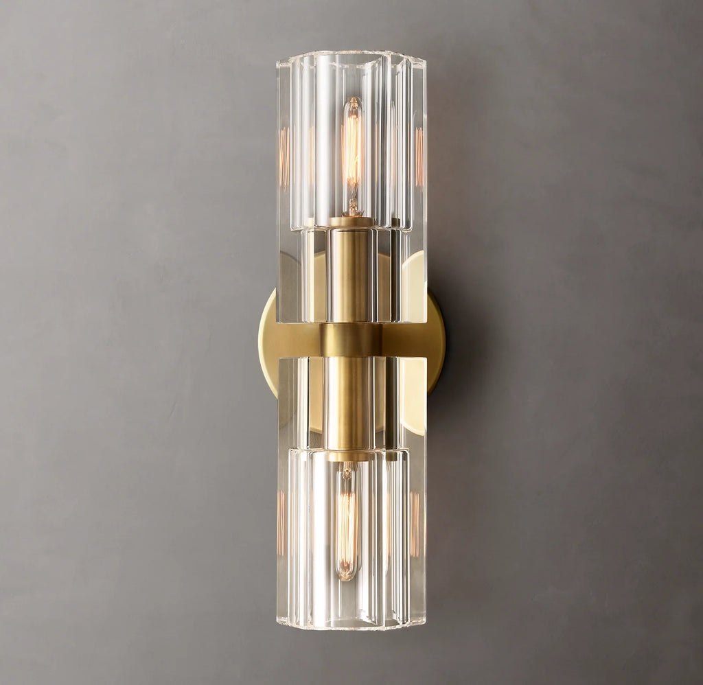 Aurelia 13″ Double Head Brass Wall Sconce