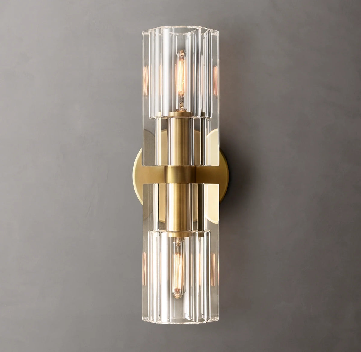 Aurelia 13″ Double Head Brass Wall Sconce