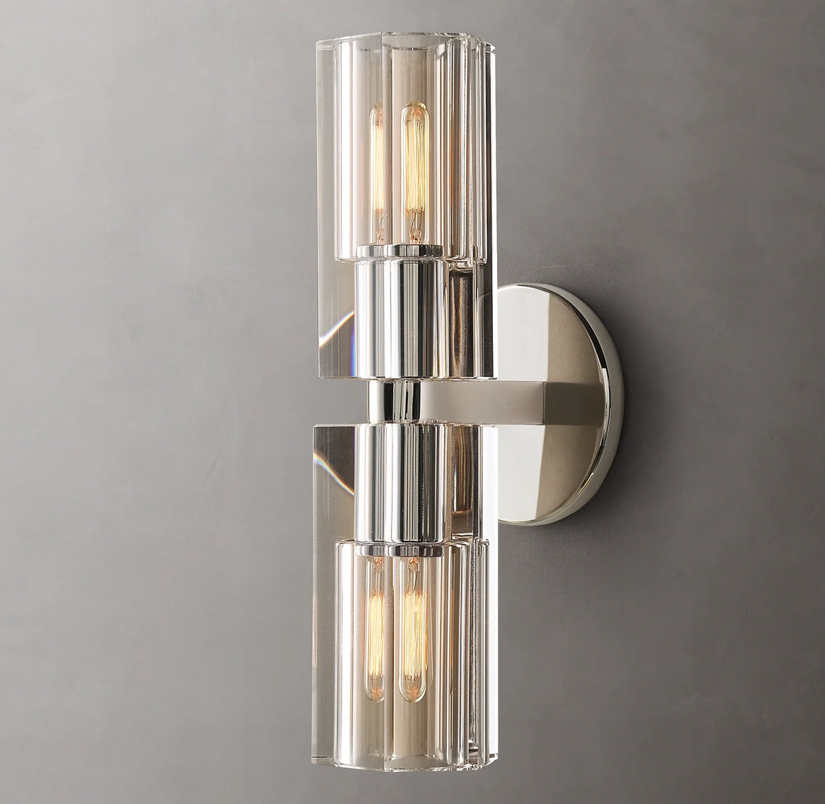 Aurelia 13″ Double Head Brass Wall Sconce