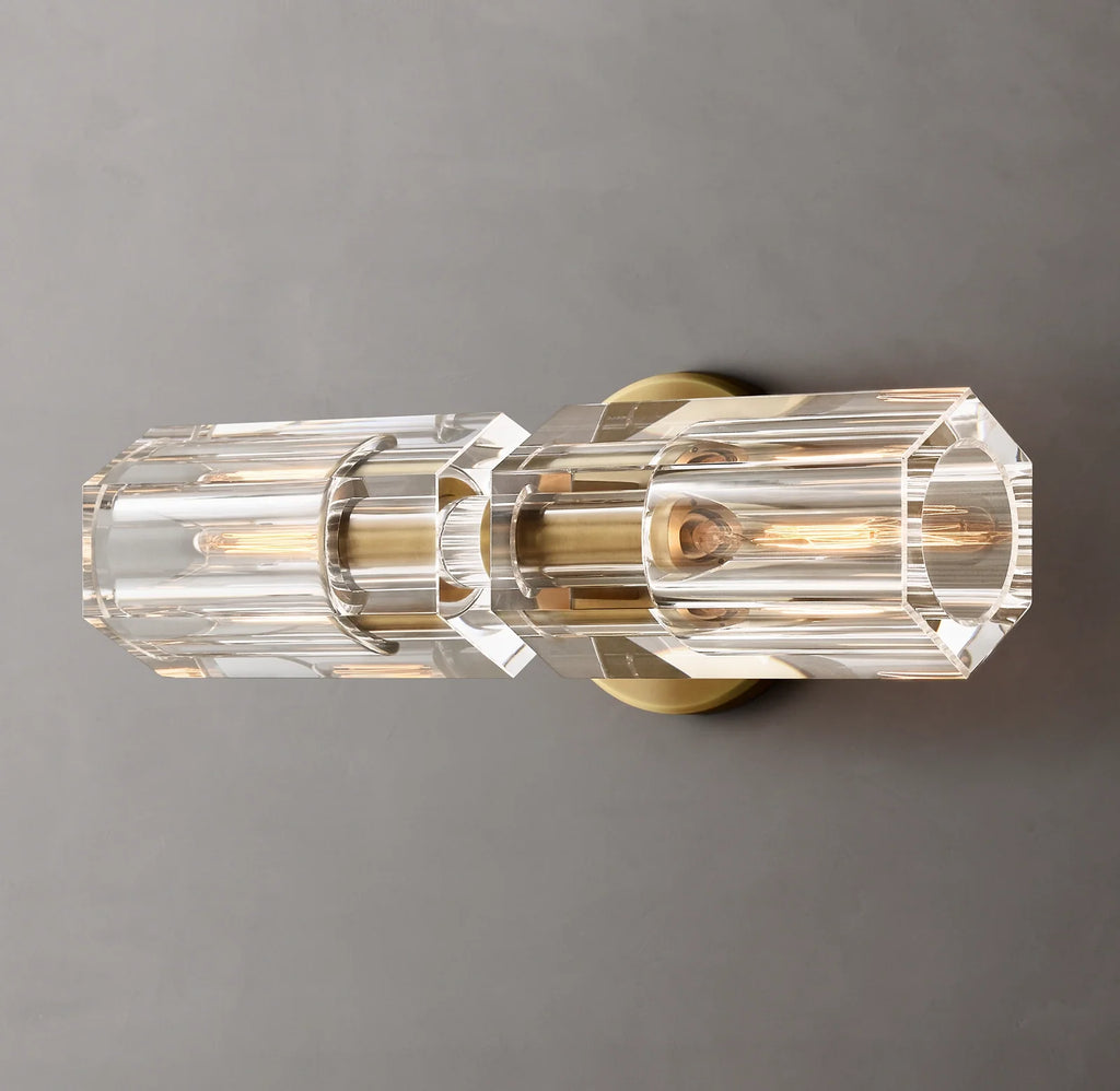 Aurelia 13″ Double Head Brass Wall Sconce