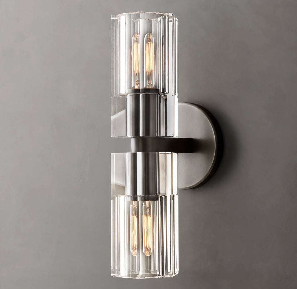 Aurelia 13″ Double Head Brass Wall Sconce