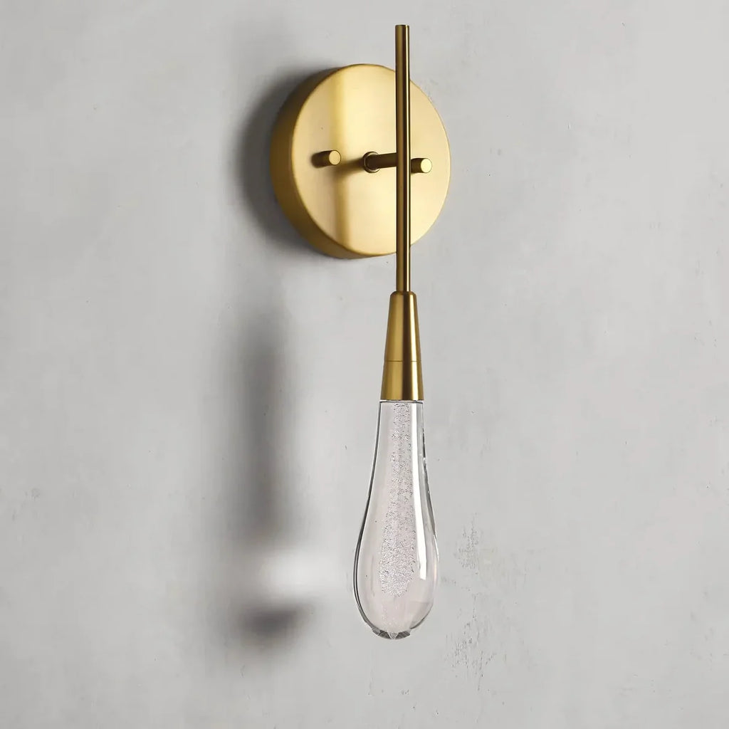 Avelisse Solitaire Glass Wall Sconce