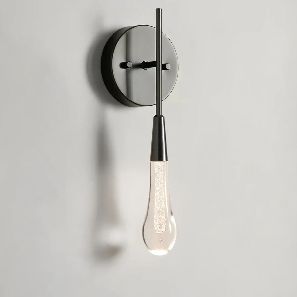 Avelisse Solitaire Glass Wall Sconce