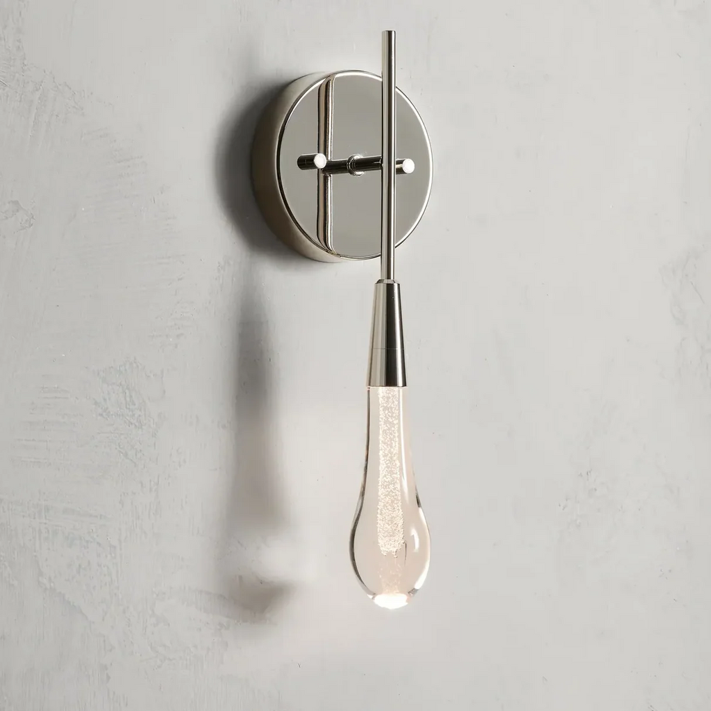 Avelisse Solitaire Glass Wall Sconce