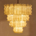 Solenne Four-Tier Reeded Glass Chandelier