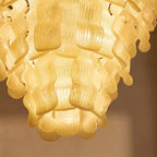 Solenne Four-Tier Reeded Glass Chandelier