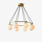 Aurevia 21.6″/29.5″/34.6″ Alabaster Globe Chandelier