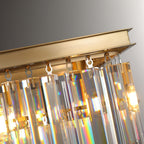 Odessa Two-Tier Glass Linear Chandelier