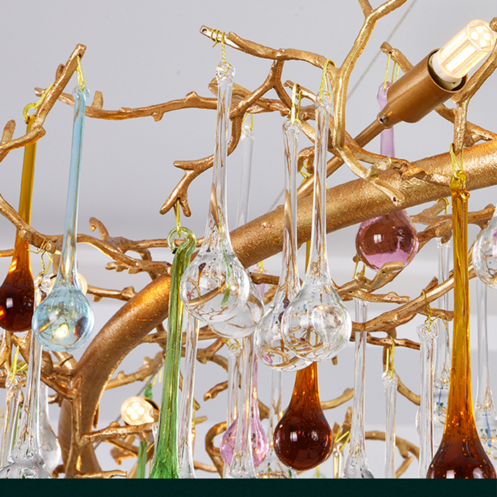 Celestia Colorful Crystal Branch Chandelier