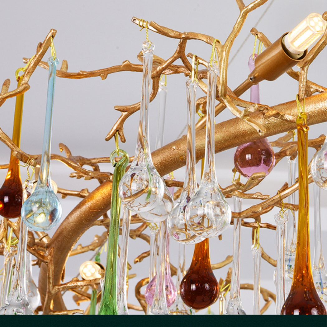 Celestia Colorful Crystal Branch Chandelier
