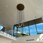 Lumera 30″ Clear Crystal Cluster Chandelier