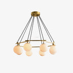 Aurevia 21.6″/29.5″/34.6″ Alabaster Globe Chandelier