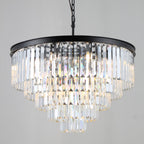 Odessa Multi-Tier K9 Crystal Round Chandelier