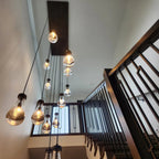 Elara 72″ Linear Hand-Blown Glass Chandelier