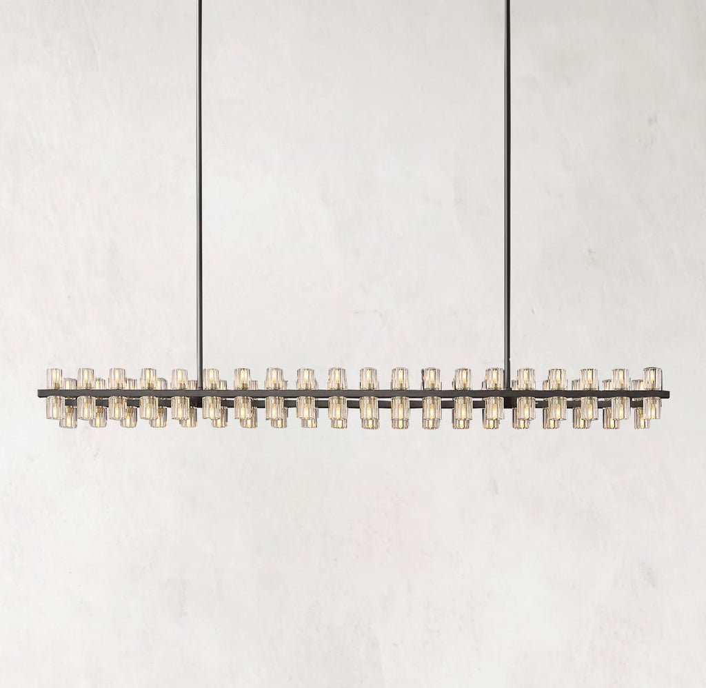 Aurelia 72″ Rectangular Crystal Chandelier