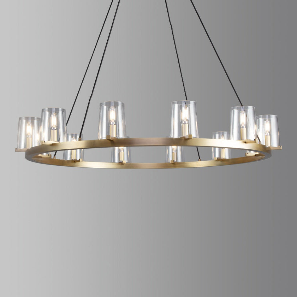 Cirella 36″ Round Glass Chandelier