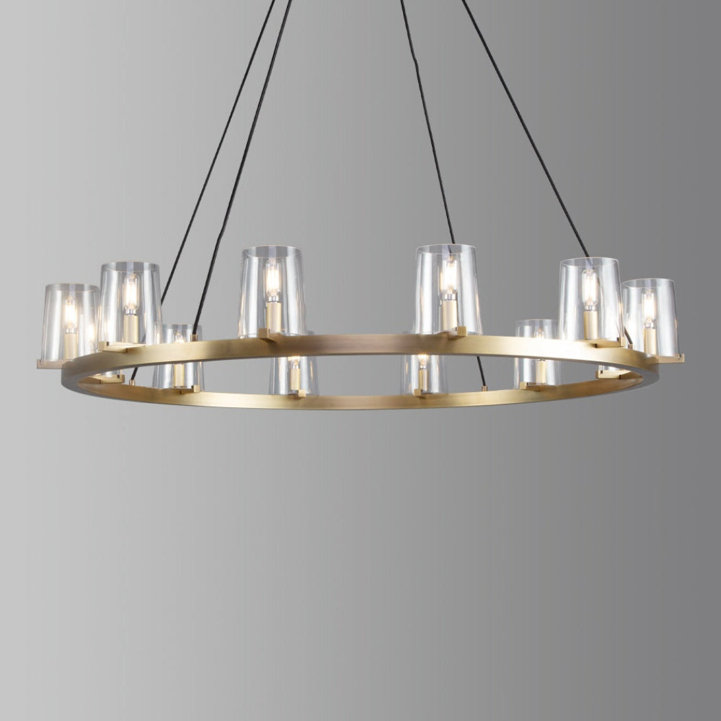 Cirella 36″ Round Glass Chandelier