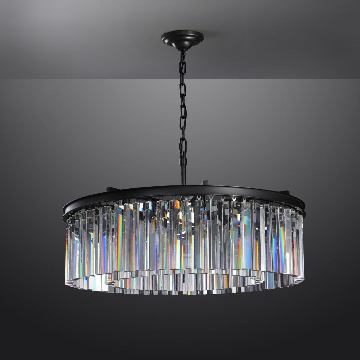 Odessa Glass Round Chandelier