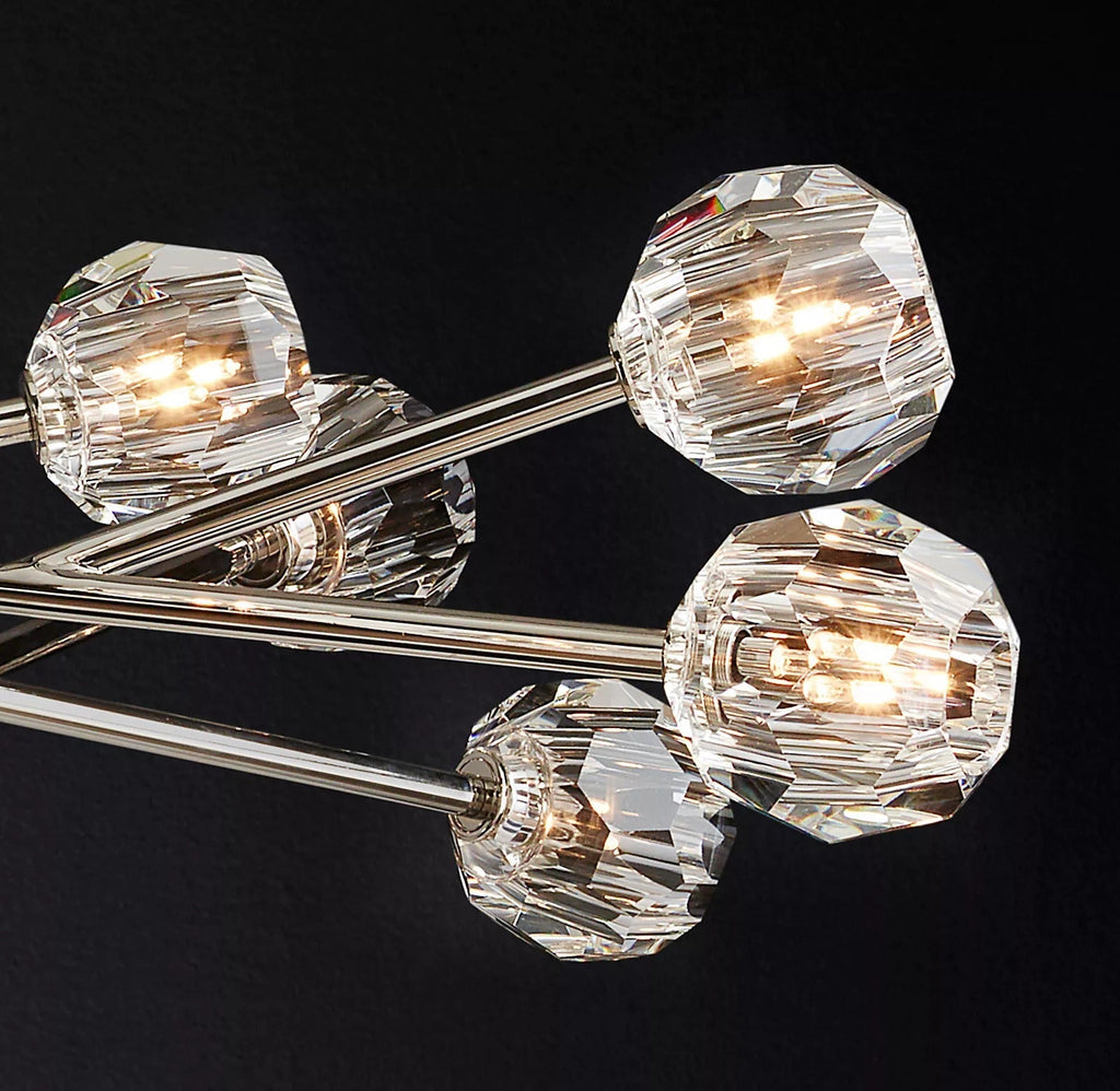 Lumera 60″ Clear & Smoke Crystal Round Chandelier