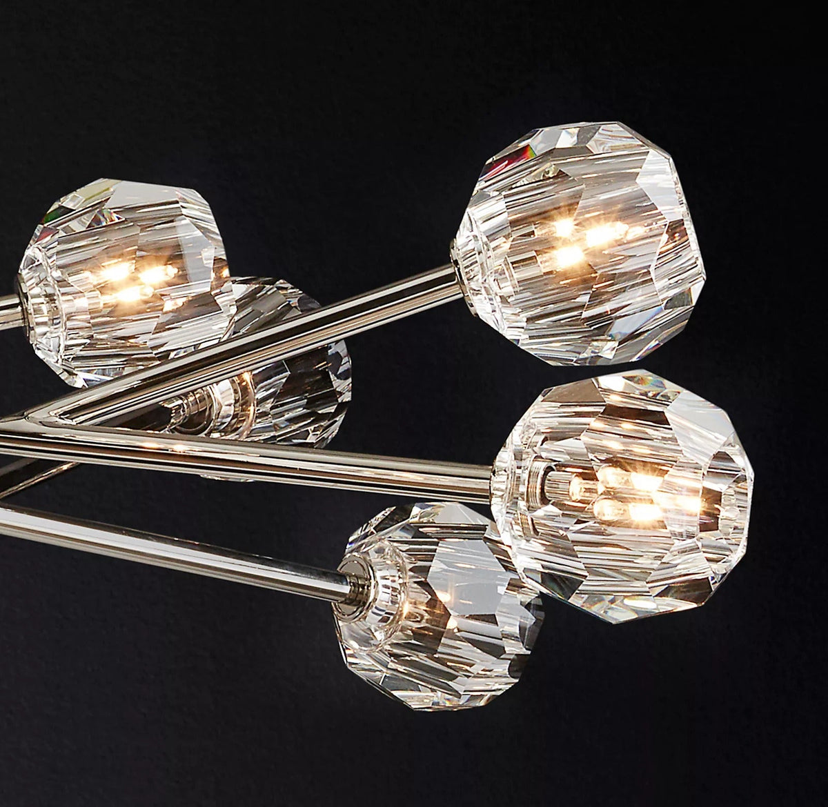 Lumera 60″ Clear & Smoke Crystal Round Chandelier