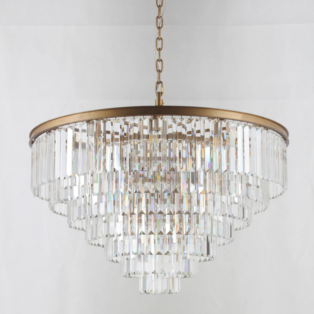 Odessa Multi-Tier K9 Crystal Round Chandelier