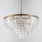 Odessa Multi-Tier K9 Crystal Round Chandelier