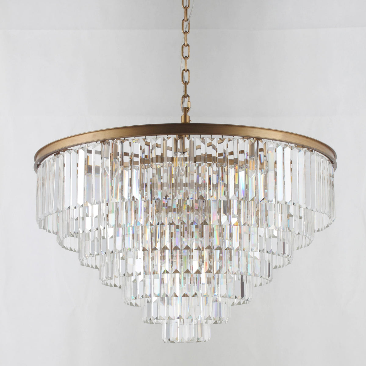 Odessa Multi-Tier K9 Crystal Round Chandelier