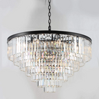 Odessa Multi-Tier K9 Crystal Round Chandelier