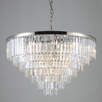 Odessa Multi-Tier K9 Crystal Round Chandelier