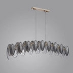 Elara 35″/47″ Art Glass Linear Chandelier