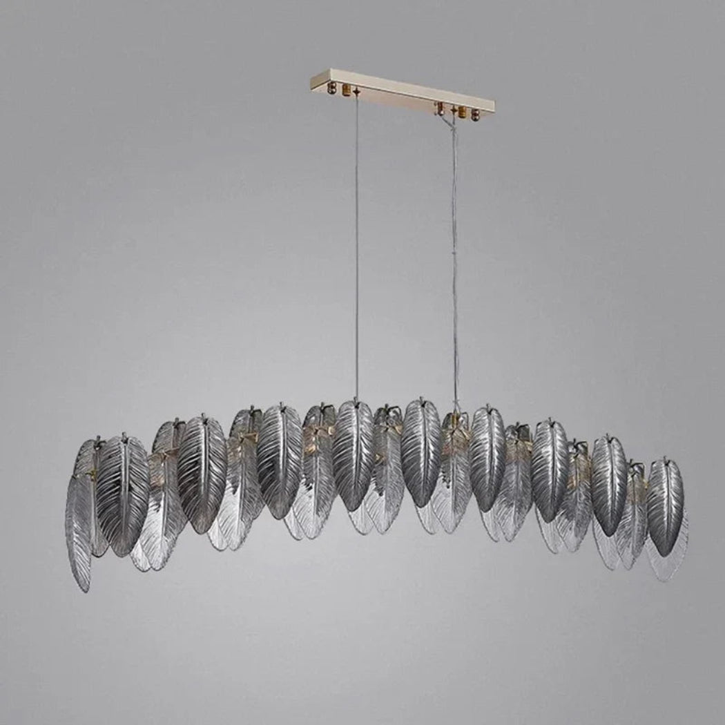 Elara 35″/47″ Art Glass Linear Chandelier