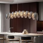 Elara 35″/47″ Art Glass Linear Chandelier