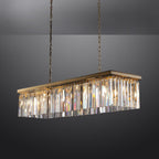 Odessa Black Glass Linear Chandelier